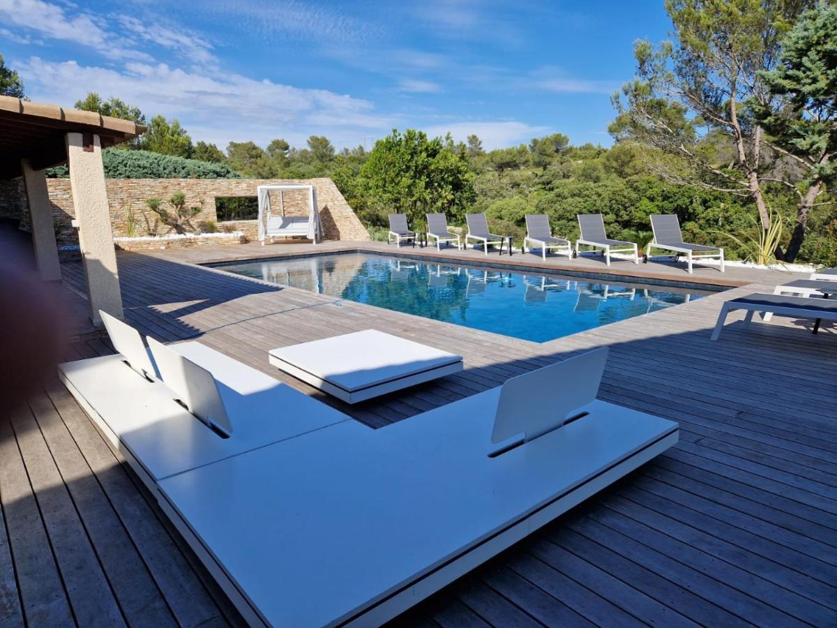 Magnifique Villa De Luxe Au Coeur De La Garrigue Nîmes Esterno foto