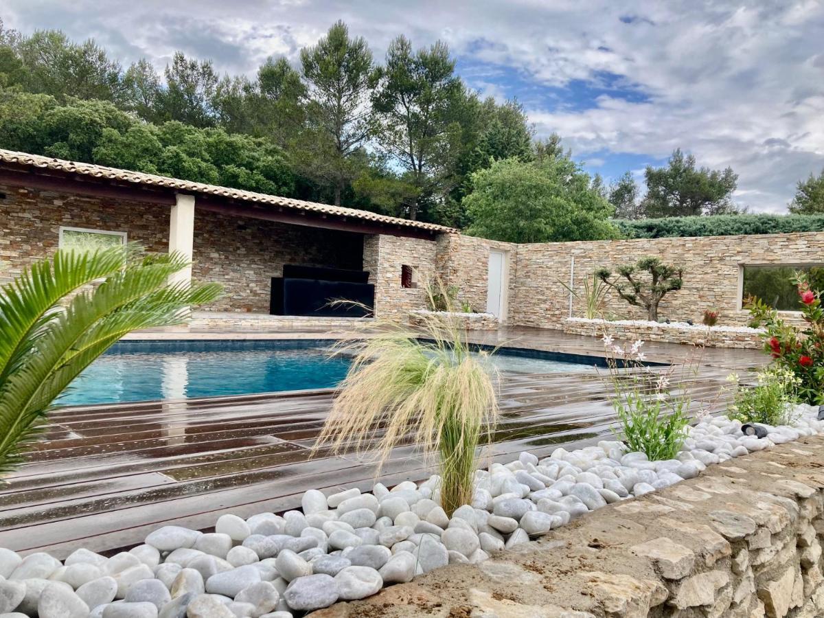 Magnifique Villa De Luxe Au Coeur De La Garrigue Nîmes Esterno foto