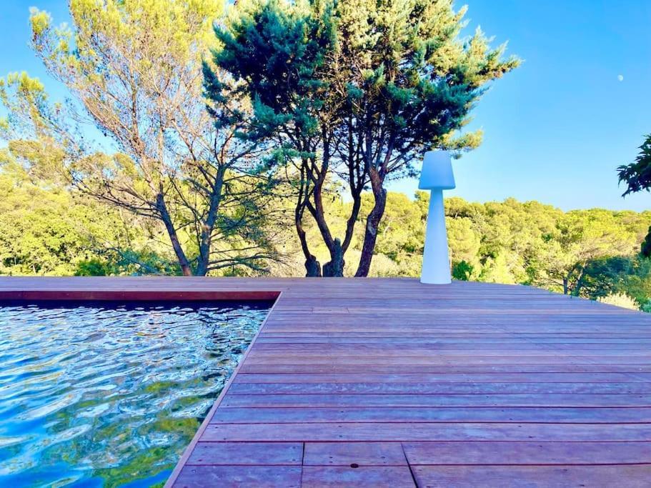 Magnifique Villa De Luxe Au Coeur De La Garrigue Nîmes Esterno foto